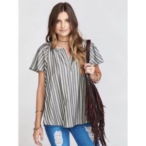 Show Me Your Mumu | Striped Avalon Blouse Top